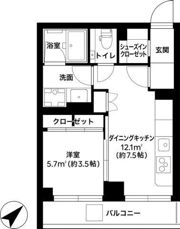 noiful base 駒込の間取り画像