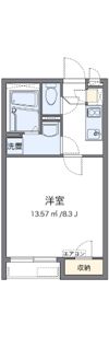 クレイノサンライズ楠の間取り画像
