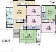 和泉市青葉台戸建ての間取り画像