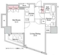 パークキューブ八丁堀の間取り画像