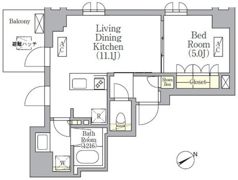 SOLASIA residence 京橋の間取り画像