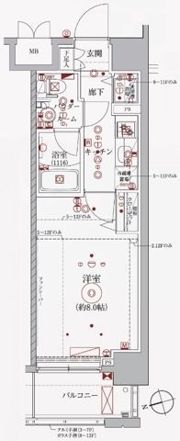 レアライズ浅草Ⅲの間取り画像
