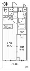 LIME RESIDENCE SHINAGAWA EASTの間取り画像