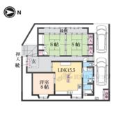 寺田深谷7-108貸家の間取り画像