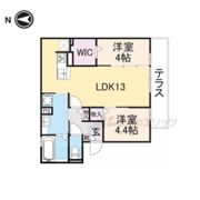 エスポワール ミヤマの間取り画像