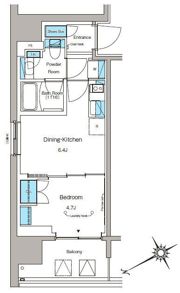 ルフォンプログレ蔵前プレミアの間取り画像