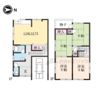 枇杷庄出羽18-5貸家の間取り画像
