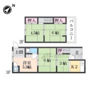 小倉町南浦18-58貸家の間取り画像