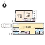 神明宮東27-5貸家の間取り画像