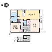 アイリス城陽の間取り画像