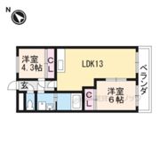 ヒルズシンメイの間取り画像