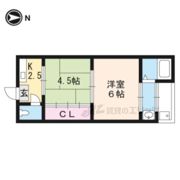 ハイツ新田辺の間取り画像