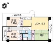 朝日ﾌﾟﾗｻﾞCITY南大和ｳｴｽﾄｳｲﾝｸﾞの間取り画像