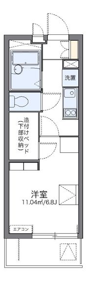 レオパレス八筋町の間取り画像