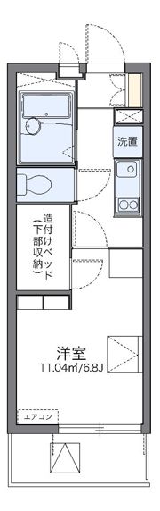 レオパレス八筋町の間取り画像