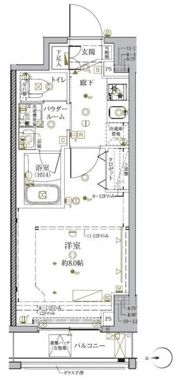 クレイシア秋葉原ラグゼスウィートの間取り画像