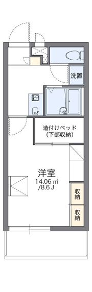 レオパレスアニマートの間取り画像