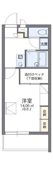 レオパレスアニマートの間取り画像