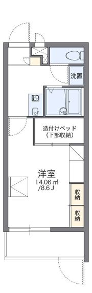 レオパレスアニマートの間取り画像