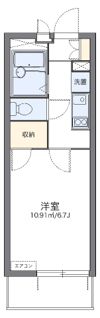 レオパレスハイビーノの間取り画像