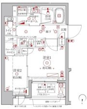 クレイシアIDZ台東竜泉の間取り画像
