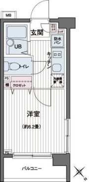 エコロジー都立大学レジデンスの間取り画像