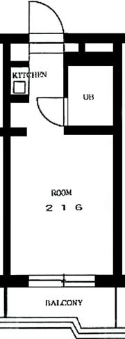ユースフル祐天寺第二の間取り画像