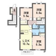 ソレイユ・Fの間取り画像