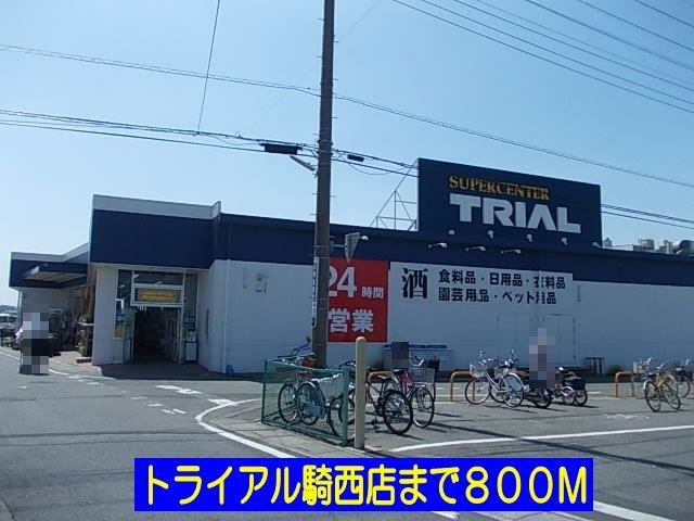 近くのトライアル騎西店まで800m(徒歩10分)