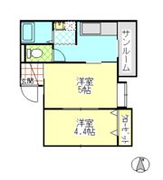 ハイツ花蓮の間取り画像
