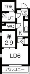 Cieluje中村日赤(シェルジェ中村日赤)の間取り画像