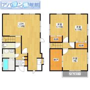 坂井東6丁目関川貸家 Eの間取り画像