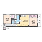 クリエオーレ東石切の間取り画像