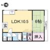 鎌田マンションの間取り画像