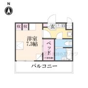 レオパレスセジュール新保の間取り画像