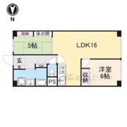 若江岩田スカイハイツの間取り画像