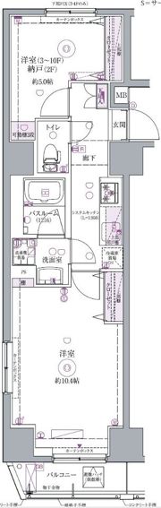 クレヴィスタ浅草の間取り画像