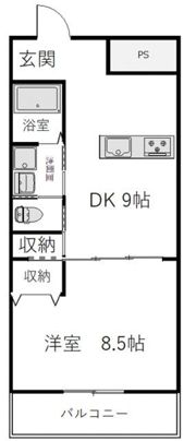 クラージュの間取り画像