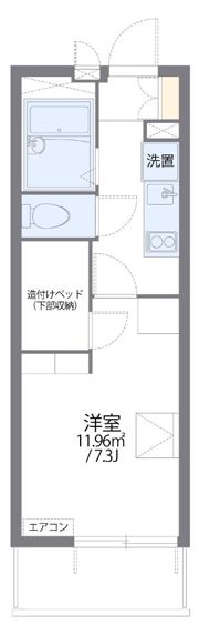 レオパレス南一番の間取り画像