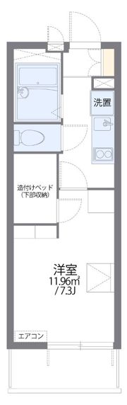 レオパレス南一番の間取り画像