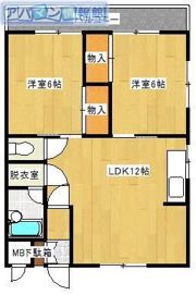 コーポ上山の間取り画像