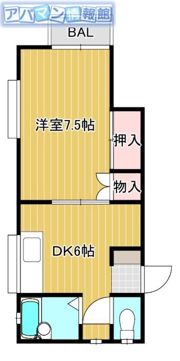 スプリングハイツの間取り画像
