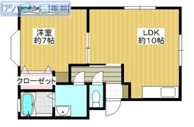 ベルメゾン小新の間取り画像