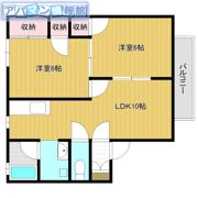 フルーヴ松波の間取り画像