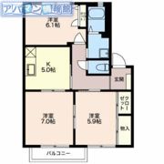 サンパティークBの間取り画像