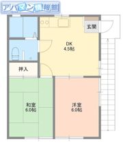 コーポ川瀬の間取り画像