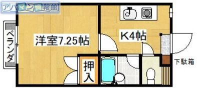 コーポかんだの間取り画像