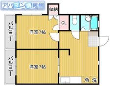 ソレイユ五十嵐 Fの間取り画像