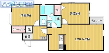 レンテム寺尾の間取り画像