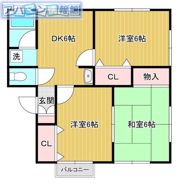 ハイムクローバーⅡの間取り画像